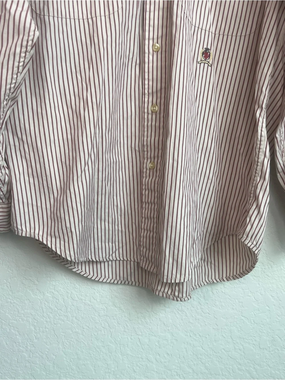 Dark Academia Vintage Striped Utility Button Up Shirt Preppy Academia